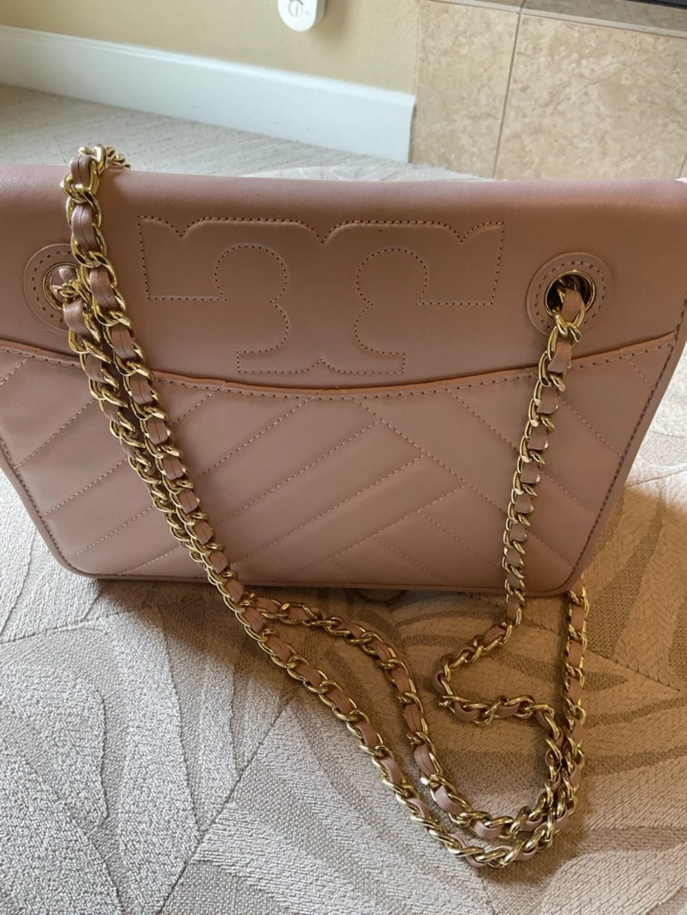 Tory Burch Quilted Leather Bag